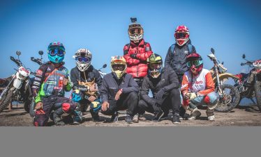 Group of cyclists preparing for an adventure with Taktok Brothers Bike Voyage